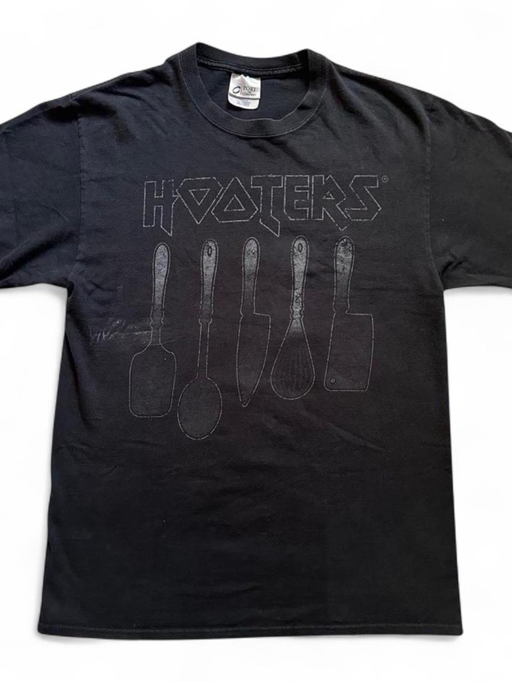 Vintage Hooters Employee cook Black Short-Sleeve Tee M
